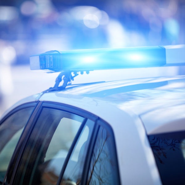 police car lights