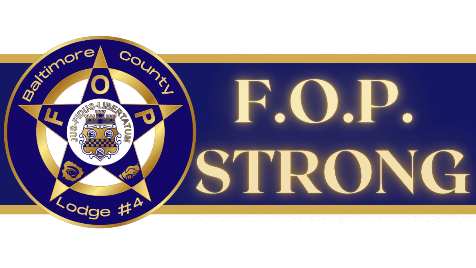 baltimore county lodge #4 F.O.P. Strong logo